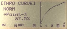 Spektrum DX7se Throttle Curve Norm