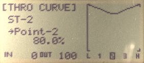 Spektrum DX7se Throttle Curve ST-2